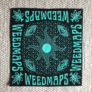 Weedmaps cannabis bandana / kerchief